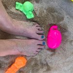 Voeten in het zand